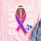 * Pink Ribbon Game Day COWBOYS Decal