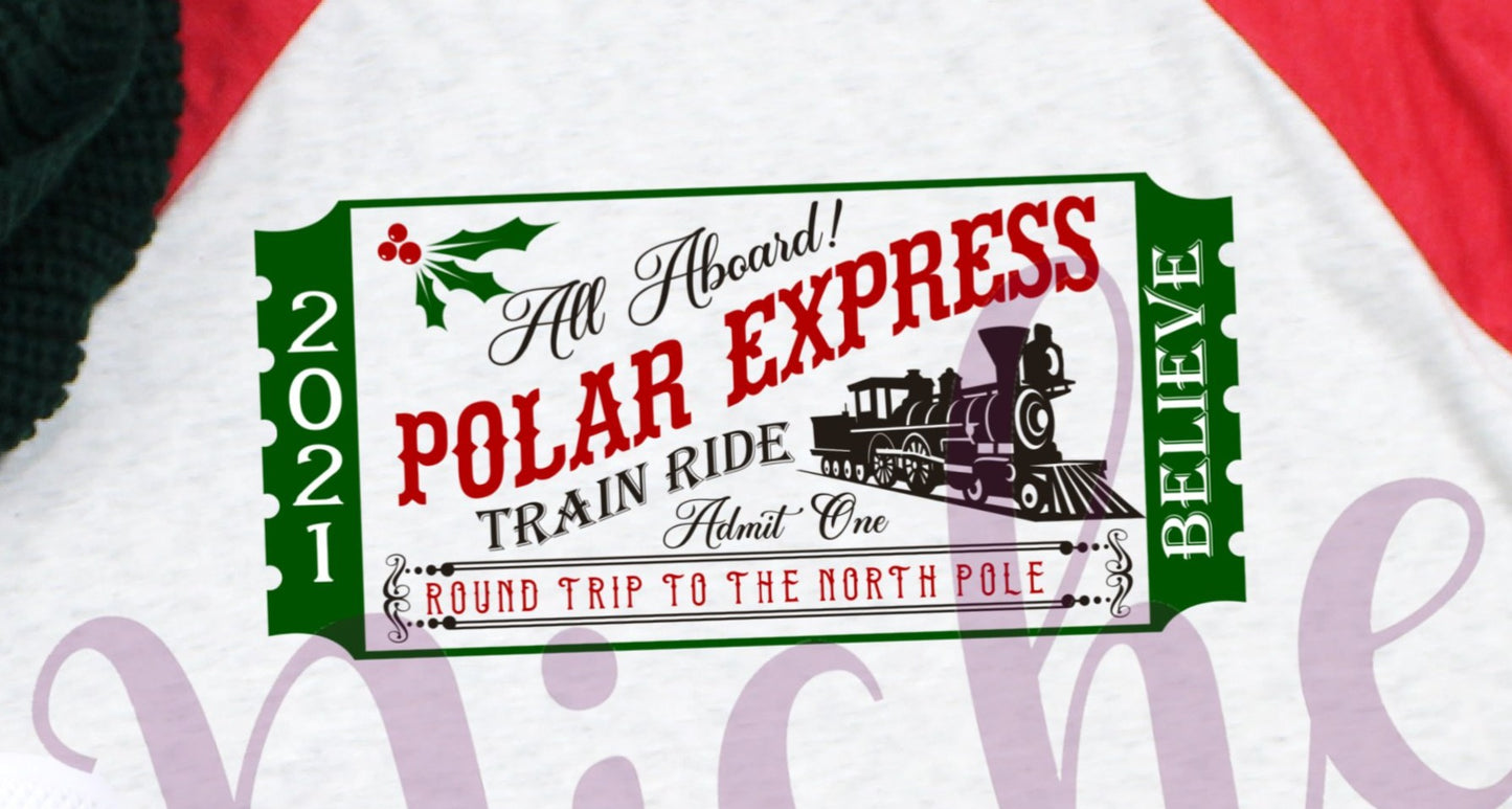 * Polar Express Ticket Decal
