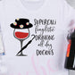 * Mary Poppins Drinking Wine Decal