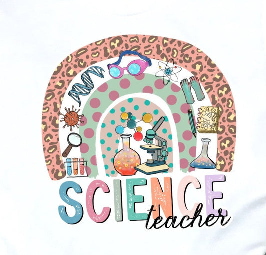 * Science Teacher Rainbow Decal