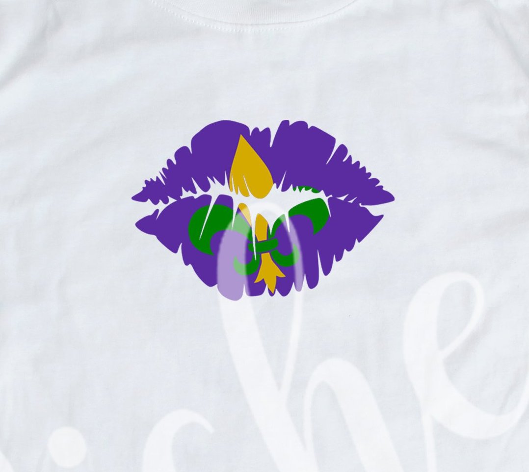 *Fleur Lips Angle Decal