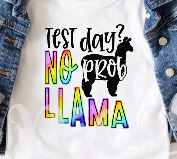 * Test Day No Prob Llama Decal
