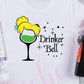 * TinkerBell Drinking Wine Decal