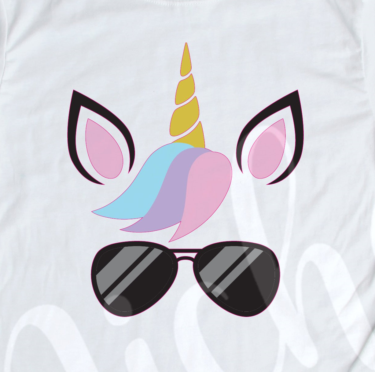 *Unicorn with Sunglasses Decal