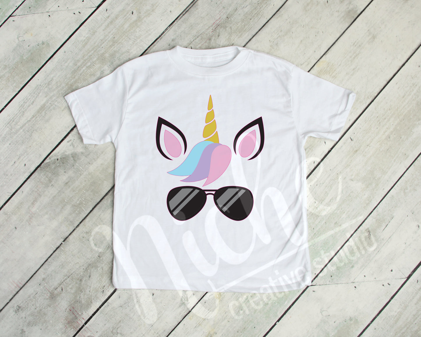 *Unicorn with Sunglasses Decal