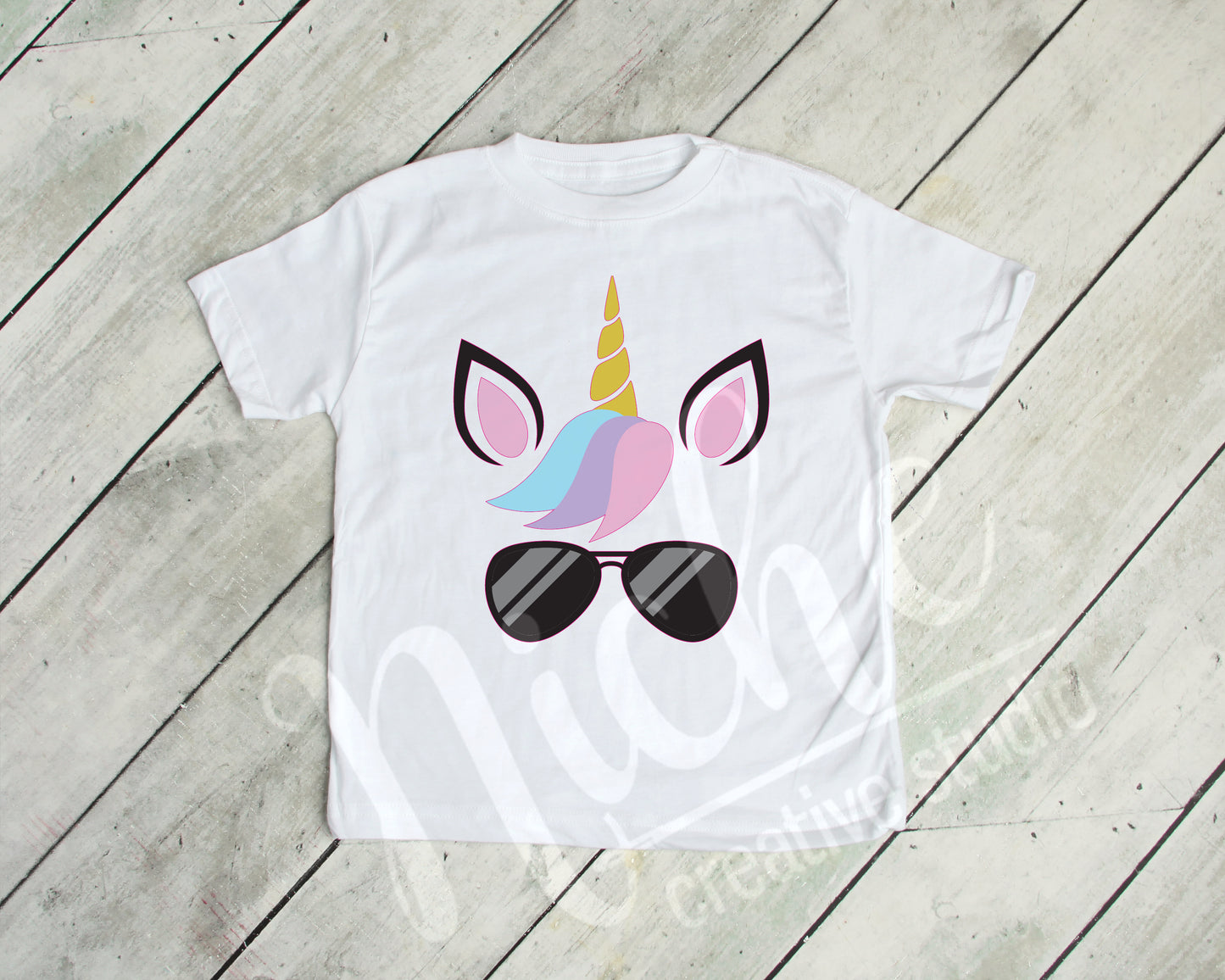 *Unicorn with Sunglasses Decal