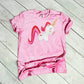 *Heart Watercolor Unicorn Decal