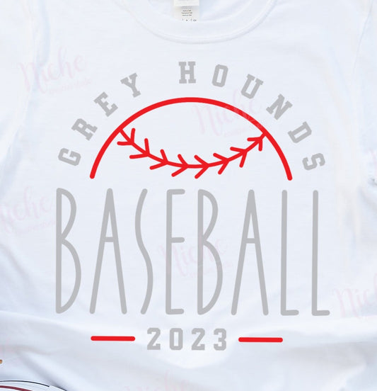 *2023 Baseball Grey Hounds Decal